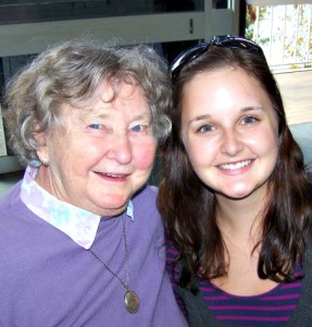 Tahlia with my grandma